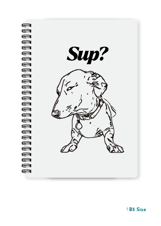 SUP? cover page - A4 / B5 Size Wiro Notebook