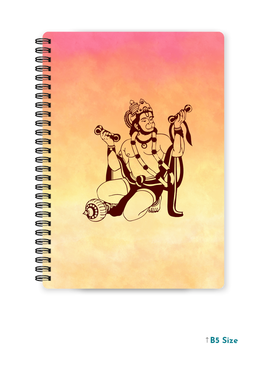 HANUMAN JI (5) cover page - A4 / B5 Size Wiro Notebook