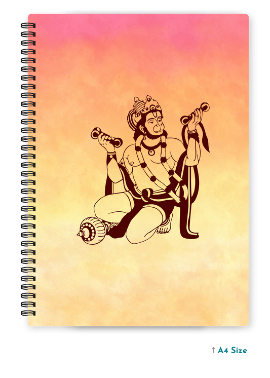 HANUMAN JI (5) cover page - A4 / B5 Size Wiro Notebook