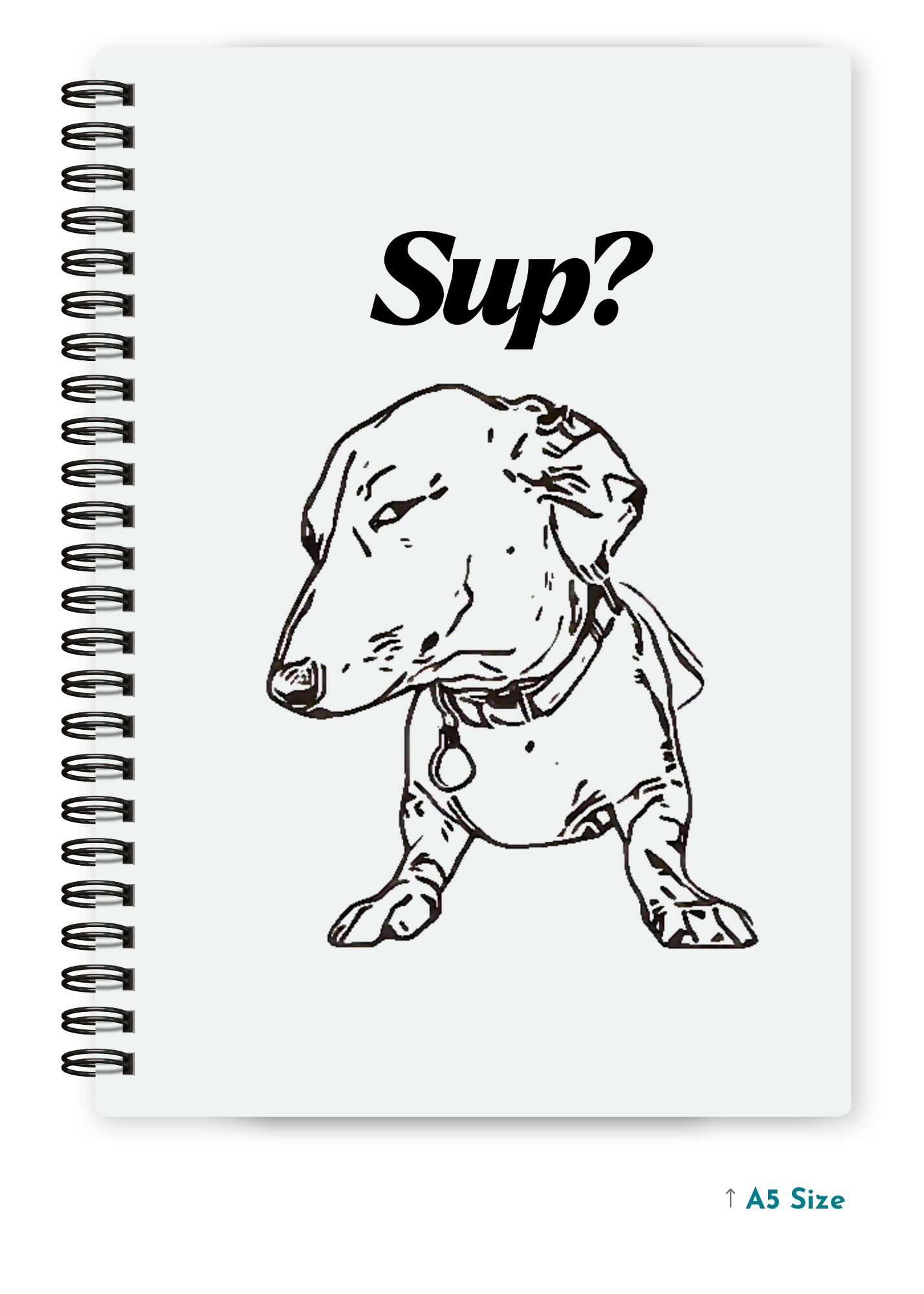 SUP? cover page - A5 / A6 Size Wiro Notebook