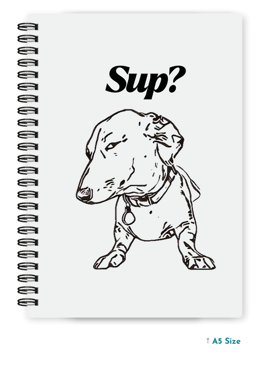 SUP? cover page - A5 / A6 Size Wiro Notebook