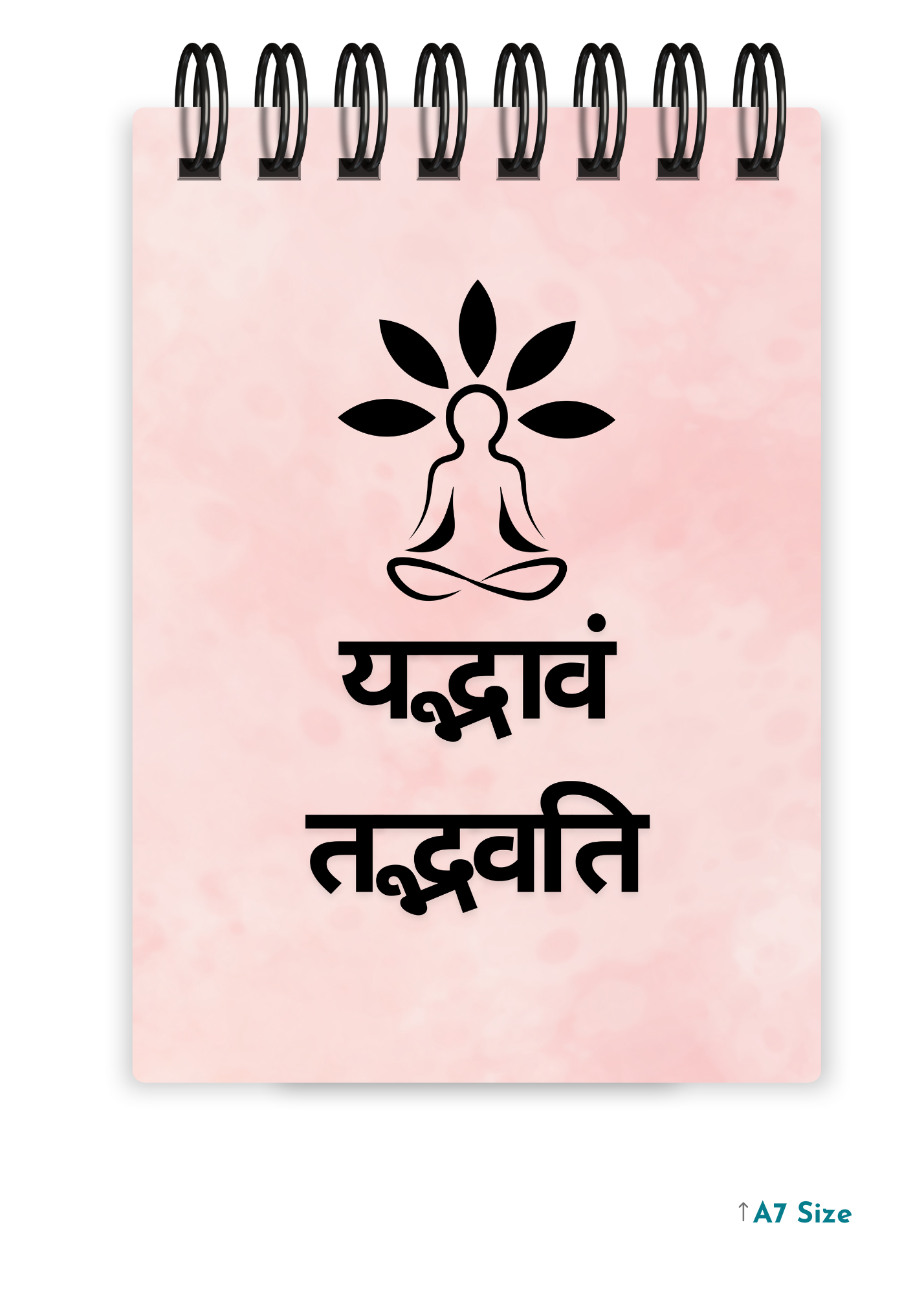YAD BHAVAM TAD BHAVATI cover page - A7 Size Pocket Notepad