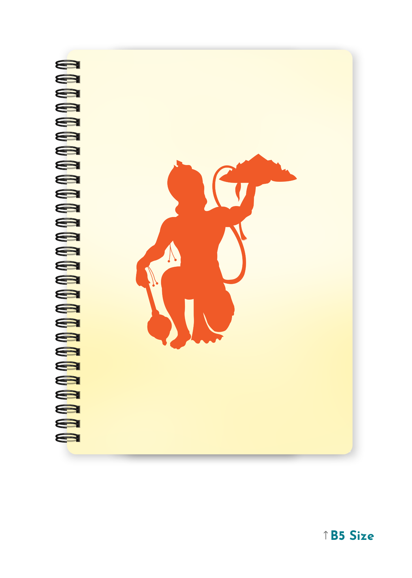 HANUMAN JI (6) cover page - A4 / B5 Size Wiro Notebook