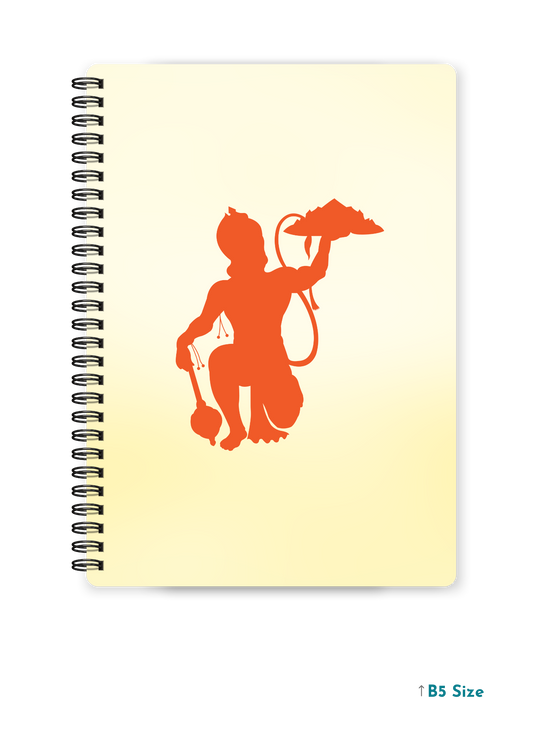 HANUMAN JI (6) cover page - A4 / B5 Size Wiro Notebook