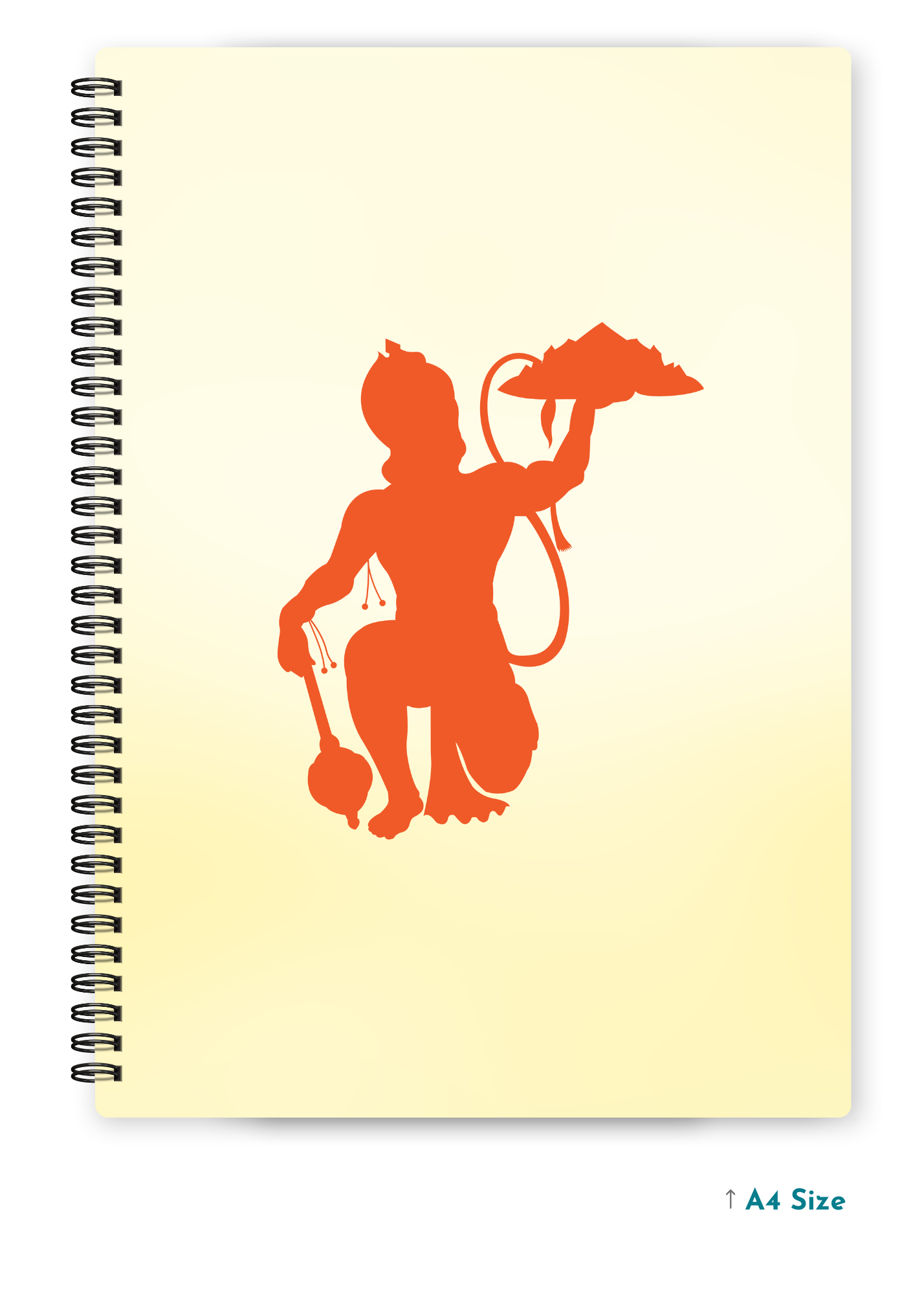 HANUMAN JI (6) cover page - A4 / B5 Size Wiro Notebook