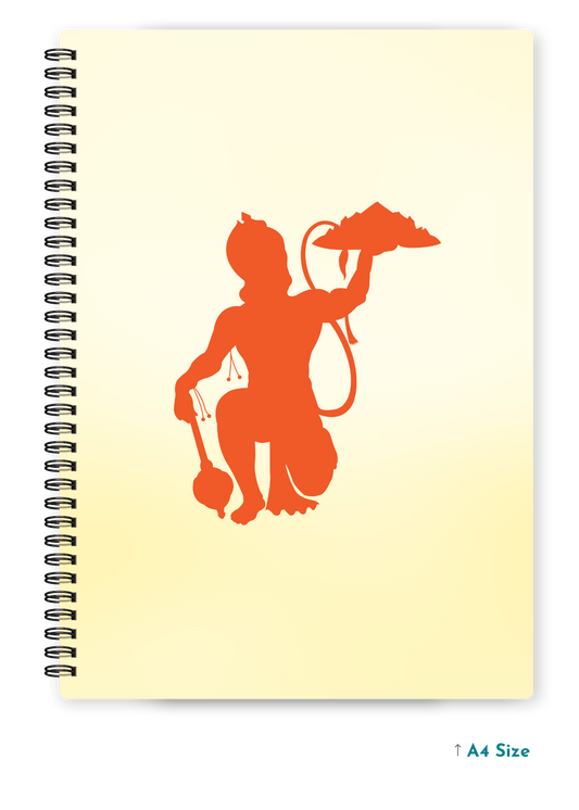 HANUMAN JI (6) cover page - A4 / B5 Size Wiro Notebook