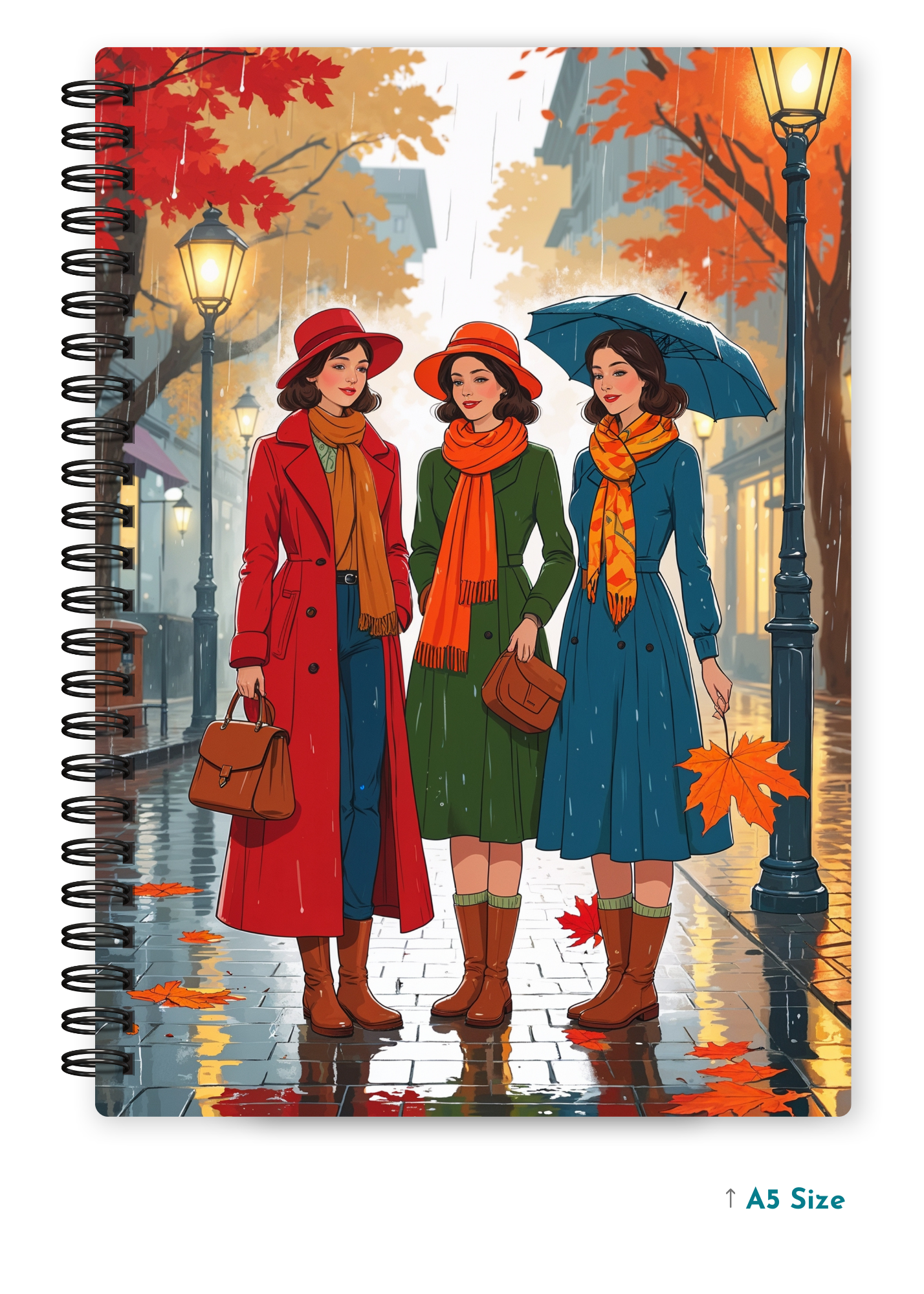 WINTER REUNION cover page - A5 / A6 Size Wiro Notebook