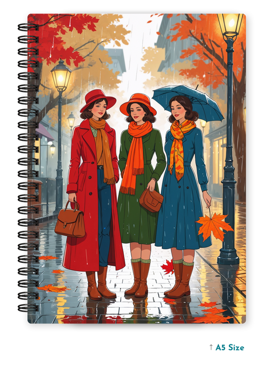 WINTER REUNION cover page - A5 / A6 Size Wiro Notebook