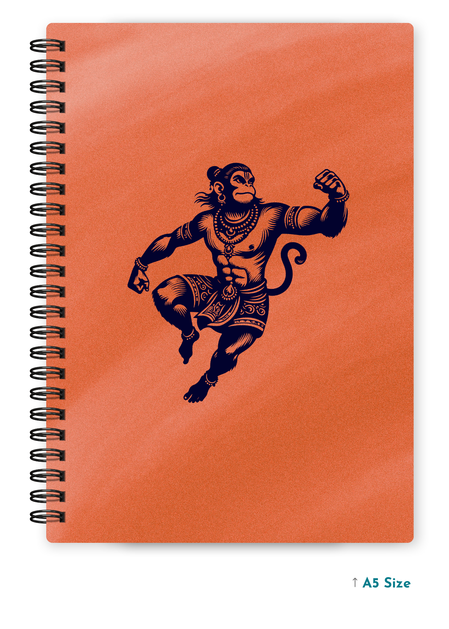 HANUMAN JI (7) cover page - A5 / A6 Size Wiro Notebook