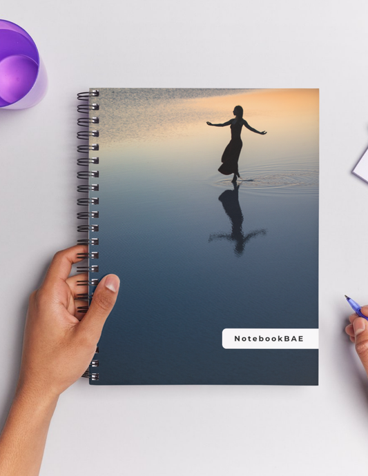 DANCE OF THE GLORY Cover Page - A5 Size Unruled 200 Pages Notebook - Wiro Binding (Metal Rings) - FREE Shipping