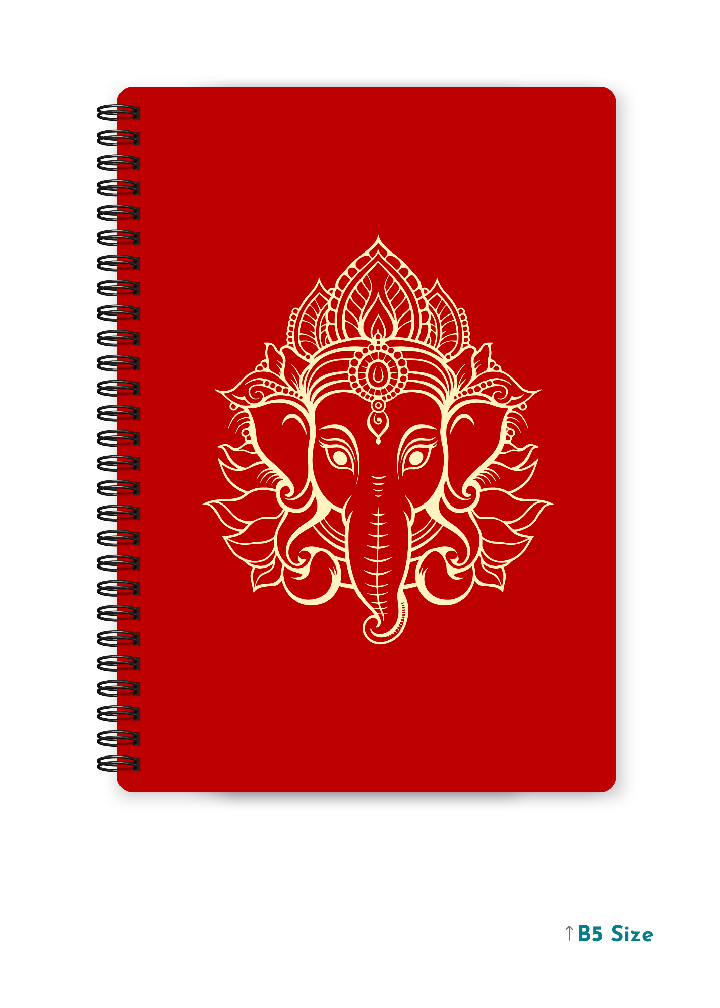 GANESH JI (5) cover page - A4 / B5 Size Wiro Notebook