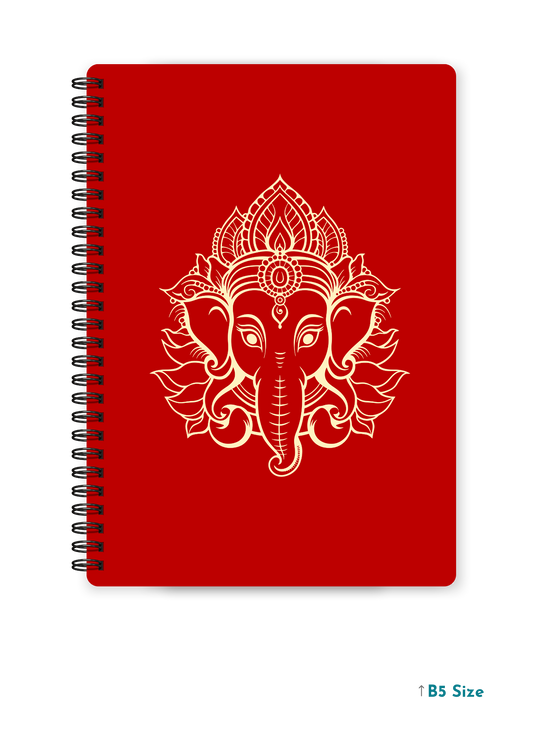GANESH JI (5) cover page - A4 / B5 Size Wiro Notebook