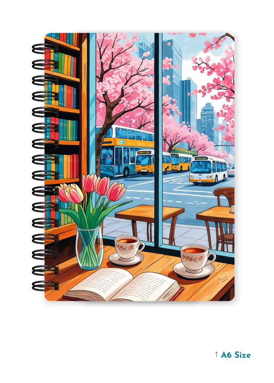 CAFE HEAVEN cover page - A5 / A6 Size Wiro Notebook
