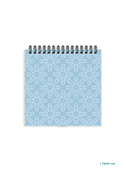 PASTEL BLUE PATTERN cover page - Square Shape Doodle Pad
