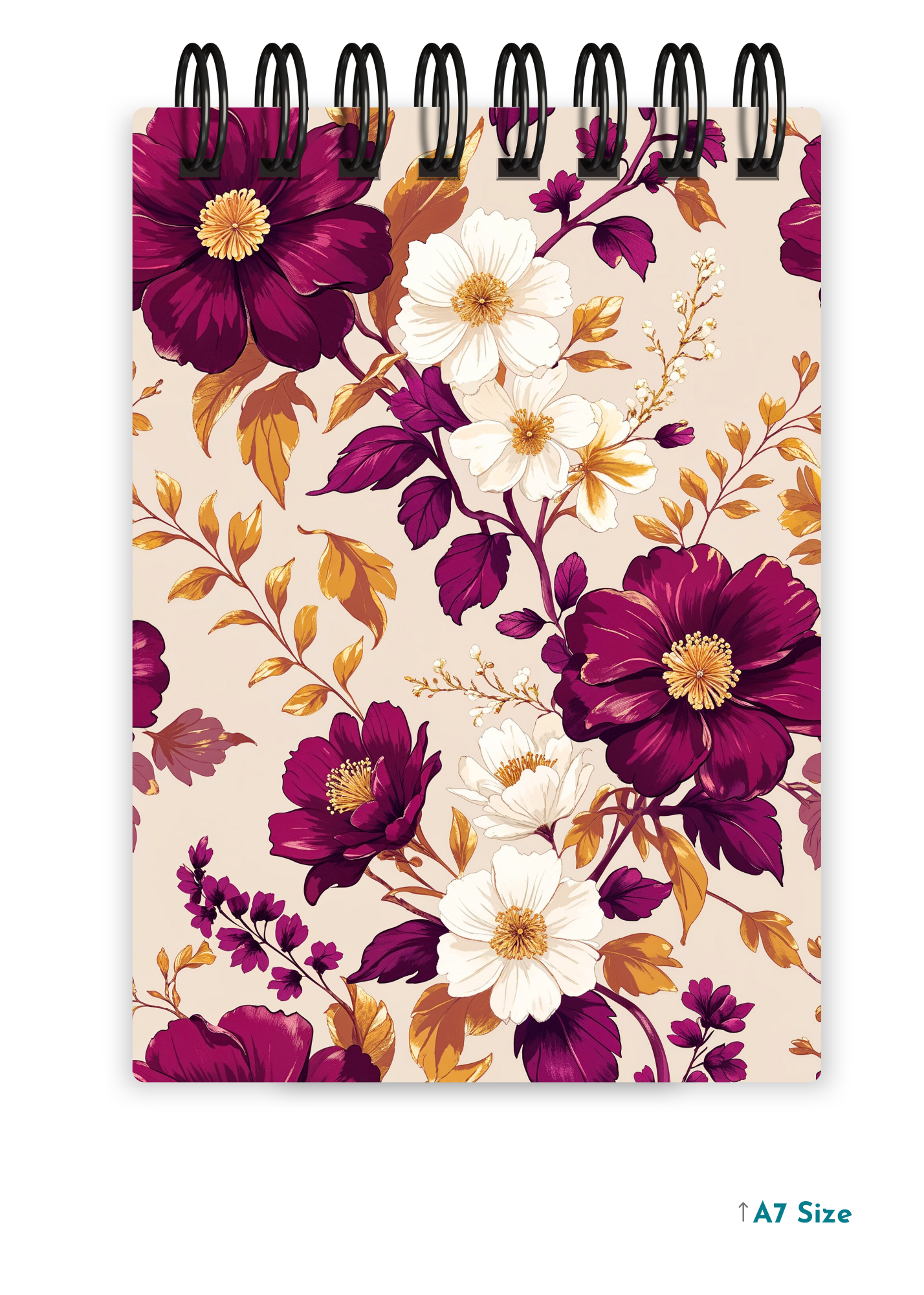 VELVET BLOOM cover page - A7 Size Pocket Notepad