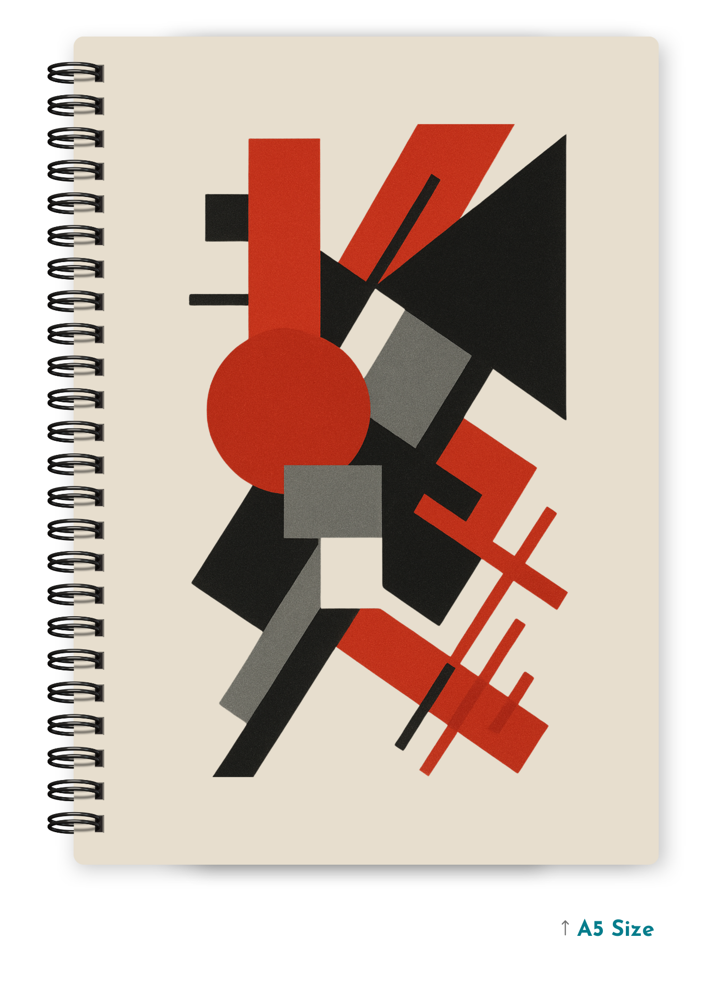 CONSTRUCTIVISM cover page - A5 / A6 Size Wiro Notebook