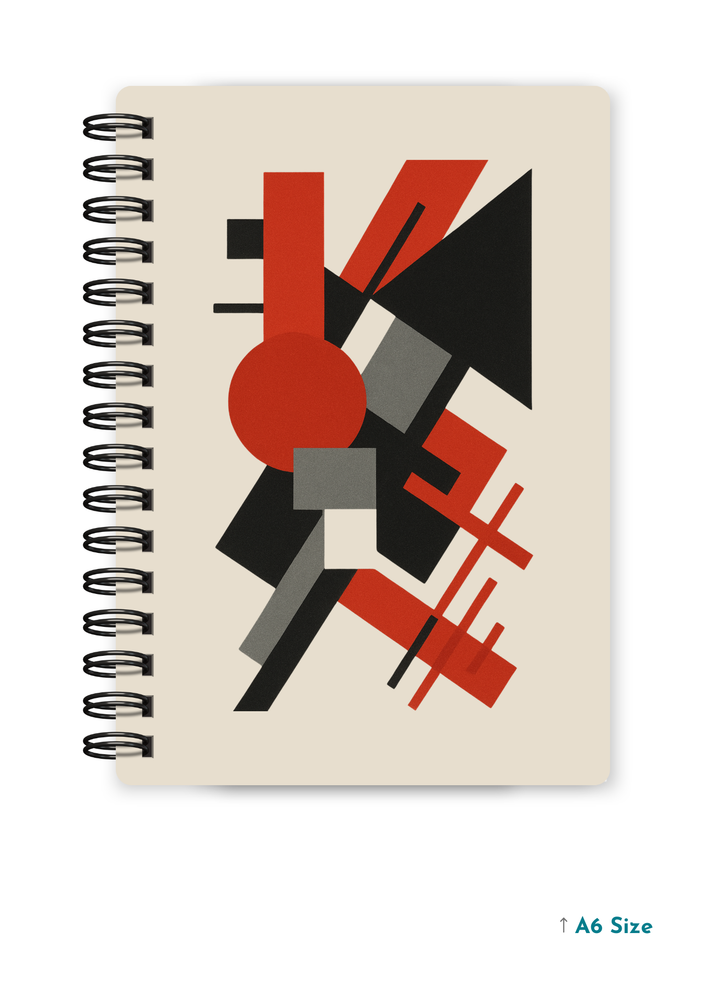 CONSTRUCTIVISM cover page - A5 / A6 Size Wiro Notebook