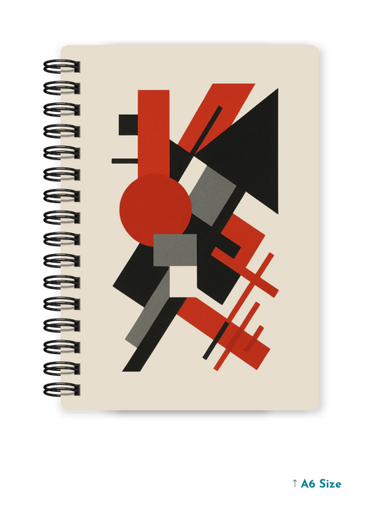 CONSTRUCTIVISM cover page - A5 / A6 Size Wiro Notebook