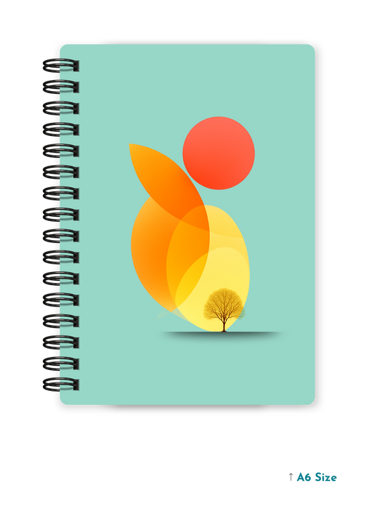 EFFORTLESS HAZE cover page - A5 / A6 Size Wiro Notebook