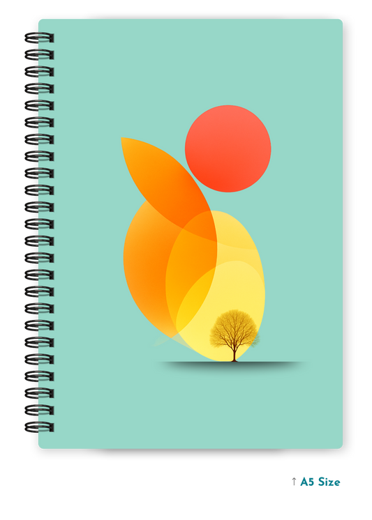EFFORTLESS HAZE cover page - A5 / A6 Size Wiro Notebook