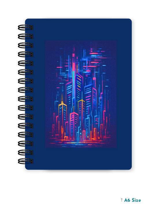 DIGITAL METROPOLIS cover page - A5 / A6 Size Wiro Notebook