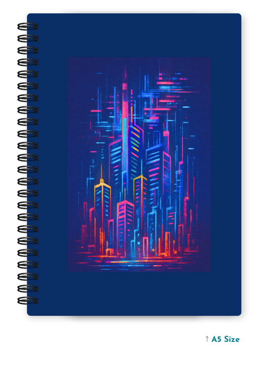 DIGITAL METROPOLIS cover page - A5 / A6 Size Wiro Notebook