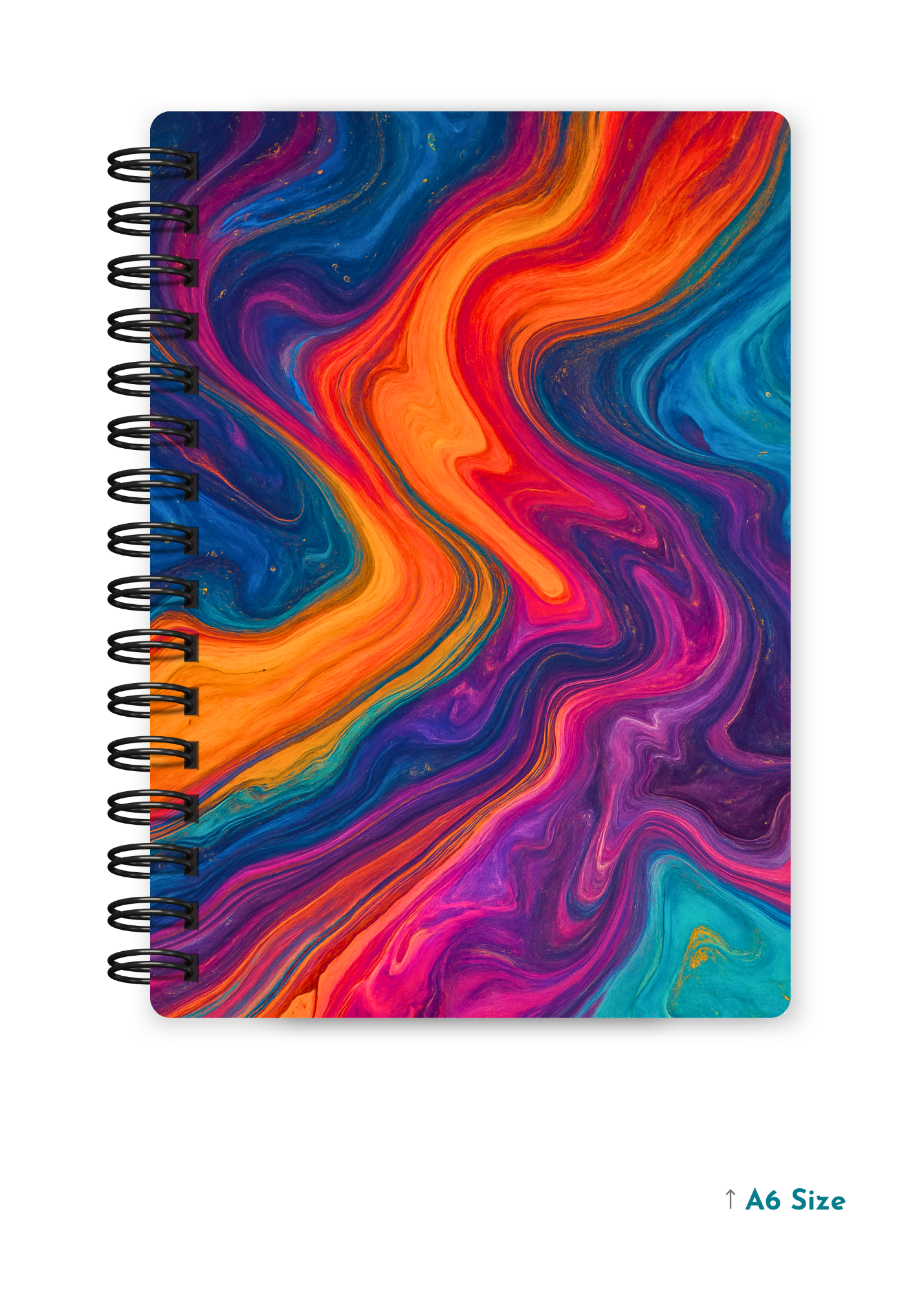 MOLTEN MIRAGE cover page - A5 / A6 Size Wiro Notebook