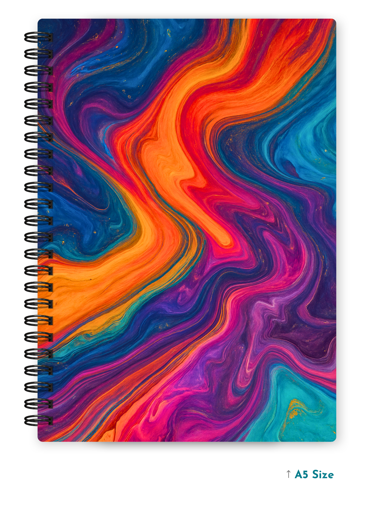 MOLTEN MIRAGE cover page - A5 / A6 Size Wiro Notebook