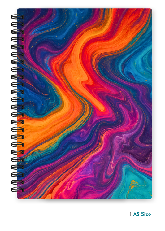 MOLTEN MIRAGE cover page - A5 / A6 Size Wiro Notebook
