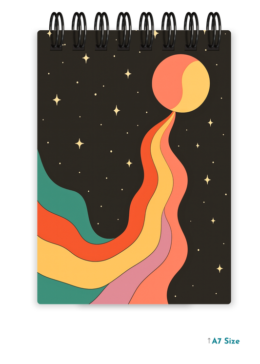COLORED GRAVITY cover page - A7 Size Pocket Notepad