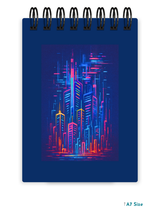 DIGITAL METROPOLIS cover page - A7 Size Pocket Notepad