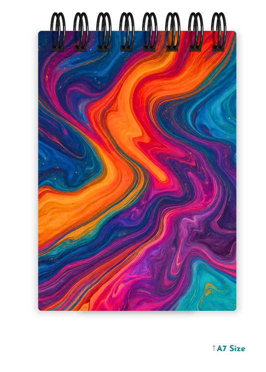 MOLTEN MIRAGE cover page - A7 Size Pocket Notepad