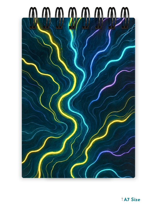 NEURAL CURRENTS cover page - A7 Size Pocket Notepad