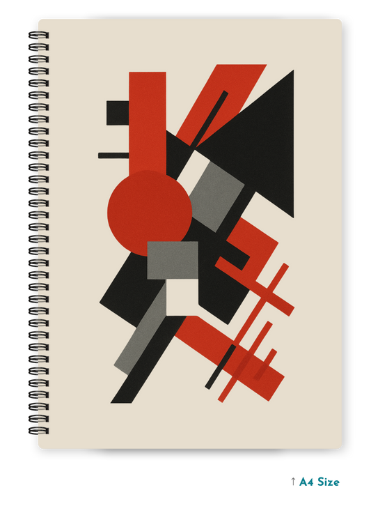 CONSTRUCTIVISM cover page - A4 / B5 Size Wiro Notebook