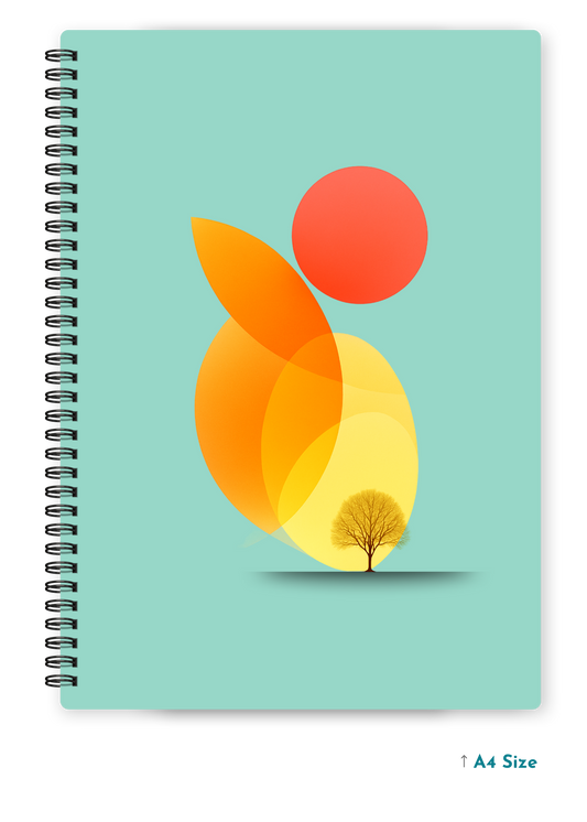 EFFORTLESS HAZE cover page - A4 / B5 Size Wiro Notebook