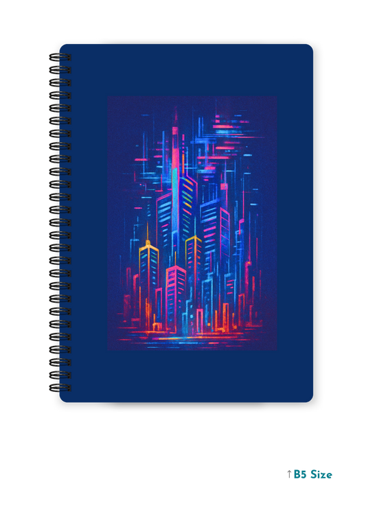 DIGITAL METROPOLIS cover page - A4 / B5 Size Wiro Notebook