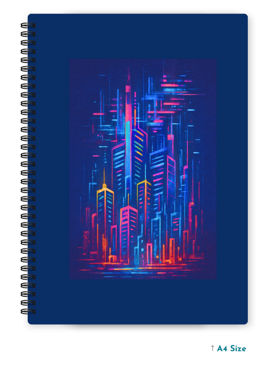 DIGITAL METROPOLIS cover page - A4 / B5 Size Wiro Notebook