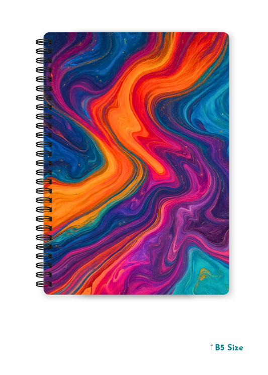 MOLTEN MIRAGE cover page - A4 / B5 Size Wiro Notebook