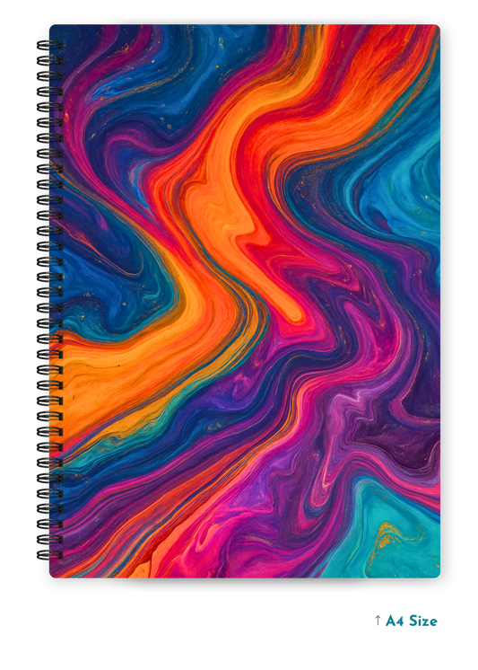 MOLTEN MIRAGE cover page - A4 / B5 Size Wiro Notebook