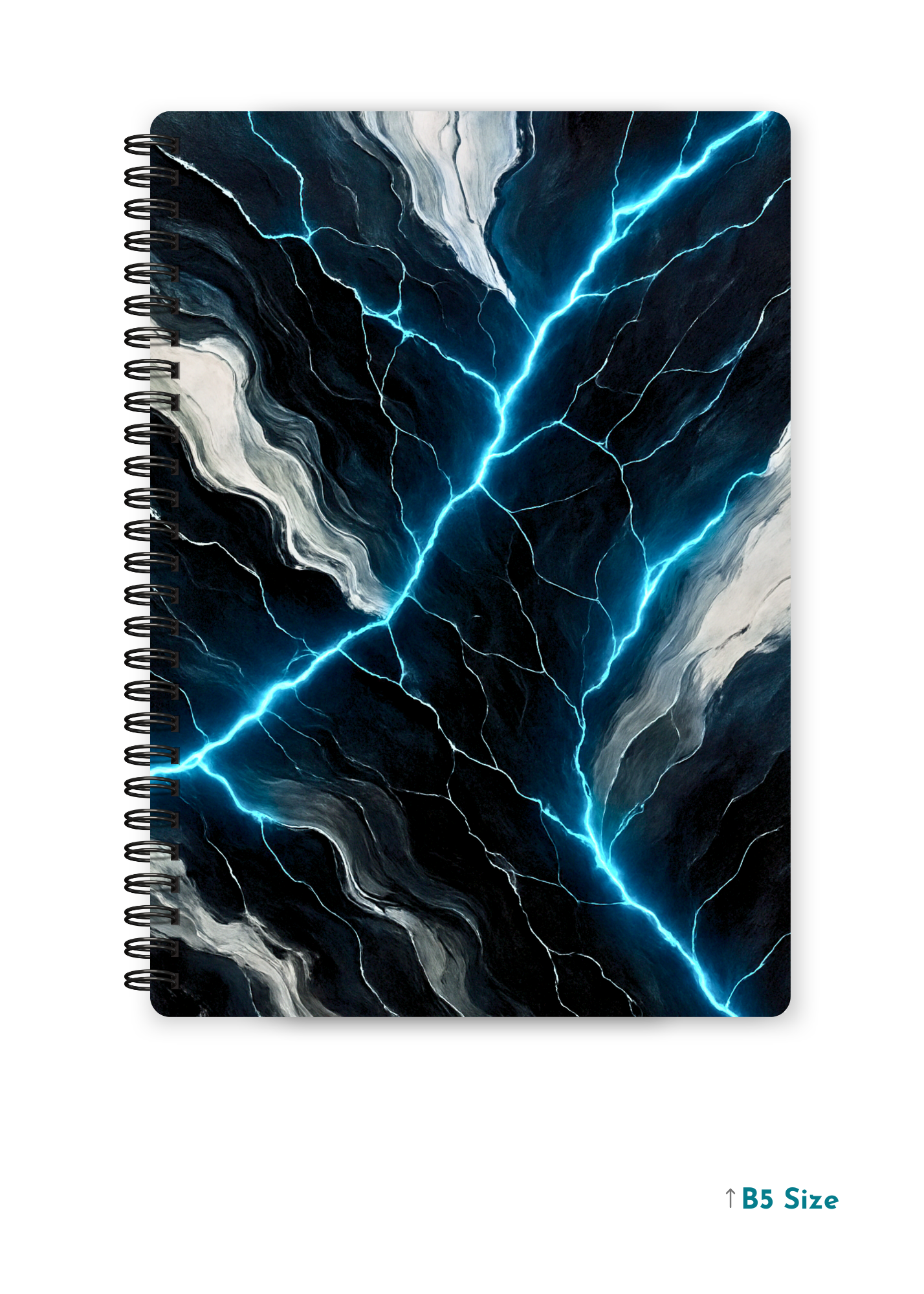 MARBLED CURRENT cover page - A4 / B5 Size Wiro Notebook