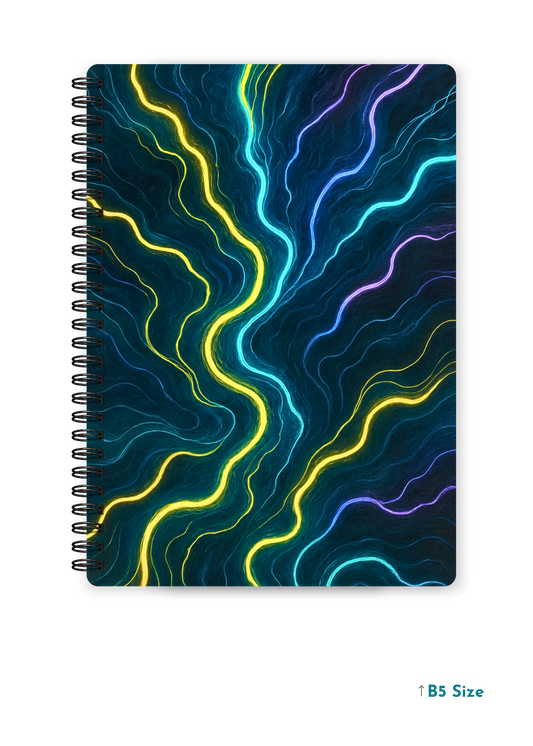NEURAL CURRENTS cover page - A4 / B5 Size Wiro Notebook