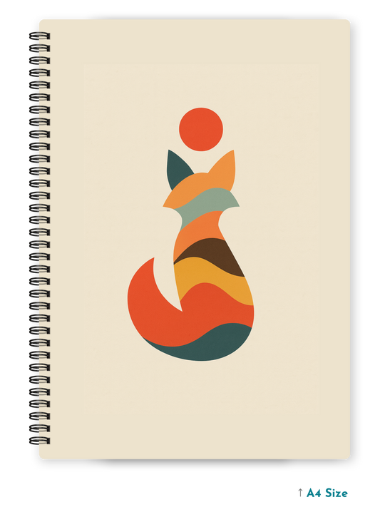 ART KITTY cover page - A4 / B5 Size Wiro Notebook