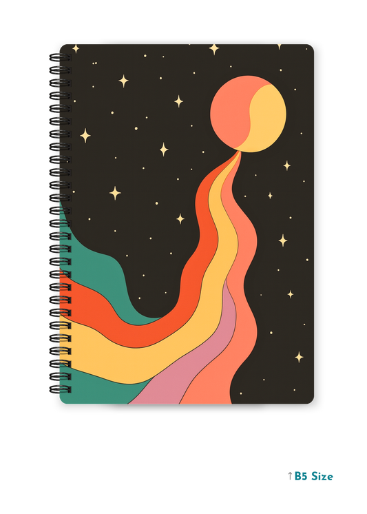 COLORED GRAVITY cover page - A4 / B5 Size Wiro Notebook